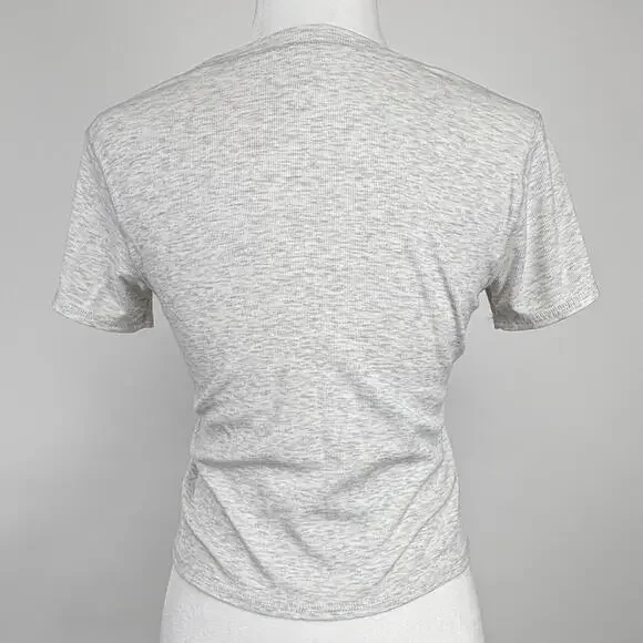 Vuori Pose Fitted Tee Size Small Activewear Athleisure Yoga Neutral Minimalist - Picture 2 of 7